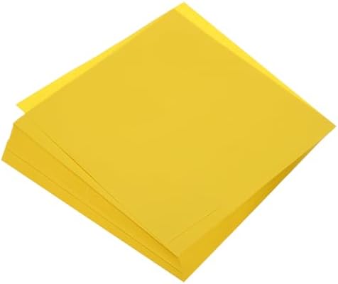 MECCANIXITY 100 Sheets Origami Paper Double Sided 8x8 Inch(20x20cm) Square Sheet for Art Craft Project, Beginners, Gifts Decor, Yellow by MECCANIXITY