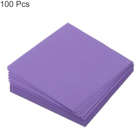 MECCANIXITY 100 Sheet Origami Paper Double Sided Deep Purple 2.5x2.5 Inch Square Sheet for Art Craft Project, Beginners, Gift Decoration - Image 3