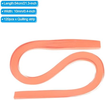PATIKIL 120pcs Quilling Strips Paper 3/8"(10mm) 54cm Origami Paper Quilling Strip for Art DIY Hand Craft Christmas, Bright Pink - Image 2