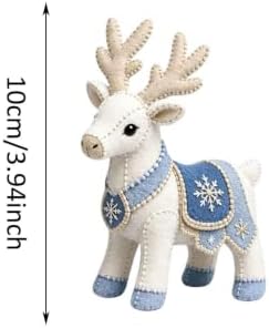 ROTORS Arctic Winter Guardians DIY Patchwork Kit, Pre Cut Felt Animal Sewing Kit, 3D Stuffed Creature Craft Set, Handmade Home Decor Gift for Beginners (Blue-E) - Image 2