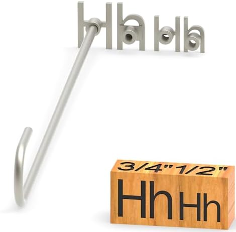 4Pcs Letters Branding Iron for Wood, Leather Branding Stamp (H h) by PKPKAUT