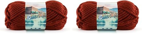 Lion Brand Hometown Yarn 2-Pack, Bulky Yarn for Knitting and Crocheting, Tampa Spice by LionBrandYarn