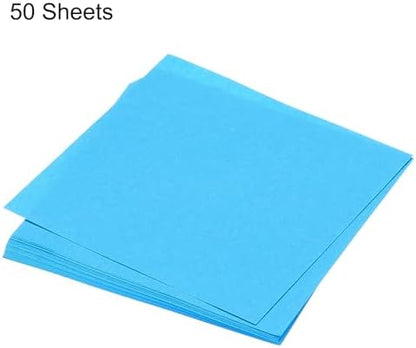 MECCANIXITY 50 Sheet Origami Paper Double Sided Aquamarine Blue 4x4 Inch Square Sheet for Art Craft Project, Beginners, Gifts Decor - Image 3