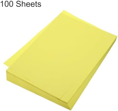 MECCANIXITY 100 Sheet Origami Paper Double Sided Dark Yellow 11.7 x 8.3 Inch Square Sheet for Art Craft Project, Beginners, Gifts Decor - Image 3