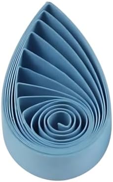 ODETOJOY Quilling Paper Strips 3mm Paper Quilling Set 120pcs Quilling Strips 1/8inch Single Color Star Origami Paper DIY Hand Crafts (Cyan) by ODETOJOY