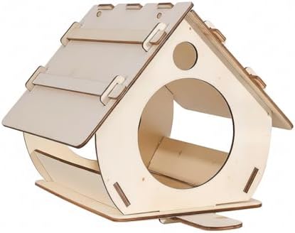 Syyavrrta DIY Wooden House Model Kit - Pre-Cut Natural Wood Craft for Home & Shelf Decor, Easy Assembly Project by Unknown