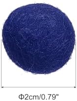 PATIKIL Wool Felt Balls Beads Wool Felting Pom 2cm 20mm Sapphire Blue for Home Crafts Handcrafts Project DIY Pack of 5 - Image 2