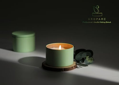 Aroparc Complete Candle Making Kit for Adults, Complete Candle DIY for Beginner - Soy Wax, Scent, Pouring Pot, Wicks and Stickers, Tins, and More - Image 5