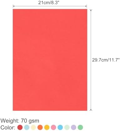 MECCANIXITY 100 Sheet Origami Paper Double Sided 10 Colors 11.7 x 8.3 Inch Square Sheet for Art Craft Project, Beginners, Gifts Decor - Image 2