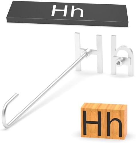 2Pcs Letters Branding Iron for Wood, Leather Branding Stamp (H h) by PKPKAUT