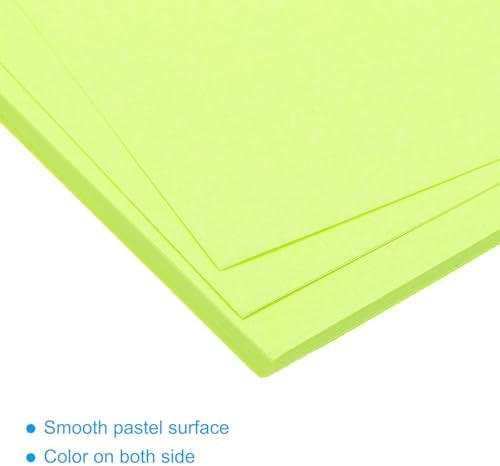 MECCANIXITY 50 Sheet Origami Paper Double Sided Cream Fluorescent Green 11.7 x 8.3 Inch Square Sheet for Art Craft Project, Beginners, Gifts Decor - Image 4