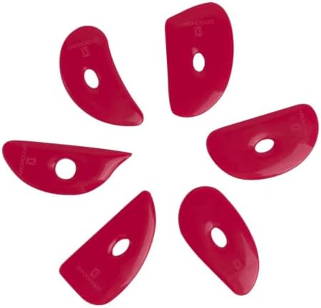 Diyoohomy 6pcs Soft Silicone Pottery Ribs for Ceramic, Mud and Clay Tools by DIYOOHOMY