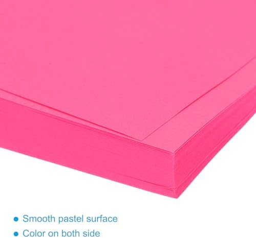 MECCANIXITY 100 Sheet Origami Paper Double Sided Fluorescent Pink 4x4 Inch Square Sheet for Art Craft Project, Beginners, Gifts Decor - Image 4