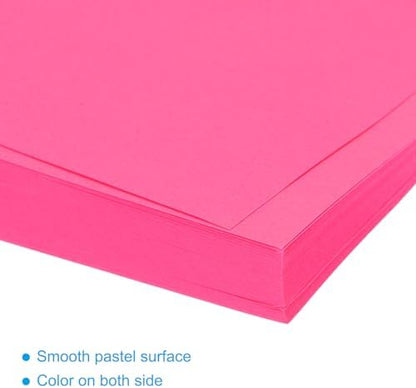MECCANIXITY 100 Sheet Origami Paper Double Sided Fluorescent Pink 5.5x5.5 Inch Square Sheet for Art Craft Project, Beginners, Gifts Decor - Image 4