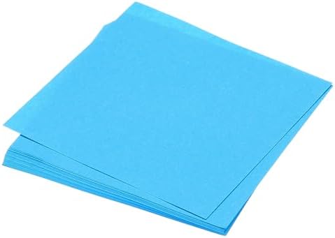 MECCANIXITY 50 Sheet Origami Paper Double Sided Aquamarine Blue 5.5x5.5 Inch Square Sheet for Art Craft Project, Beginners, Gifts Decor by MECCANIXITY