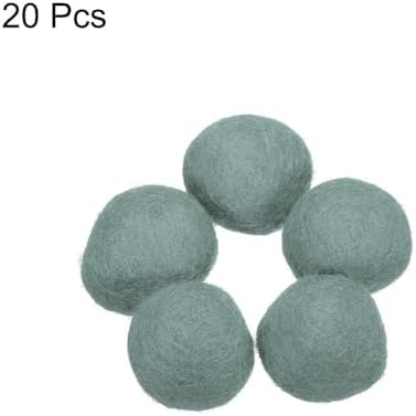 PATIKIL Wool Felt Ball Beads Wool Felting Pom 3cm 30mm Grey for Home Crafts Handcrafts Project DIY Pack of 20 - Image 3