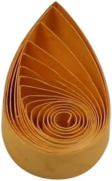 ODETOJOY Quilling Paper Strips 3mm Paper Quilling Set 120pcs Quilling Strips 1/8inch Single Color Star Origami Paper DIY Hand Crafts (Amber) by ODETOJOY