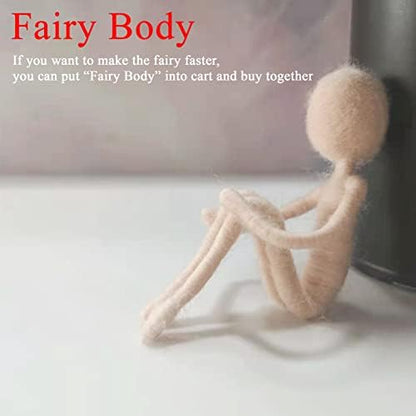 2 Piece Pre-Made Felt Body Frames 4 inch to Make Fairies, Mummies, Gnomes, Aliens Easier - Needle Felting Supplies - Image 4