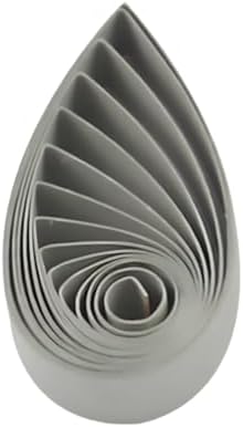 ODETOJOY White Quilling Paper Strips 3mm Black Quilling Strips for Crafts Single Color Origami Paper Strips 0.12inch Paper Filigree Strips (Light Gray No.05) by ODETOJOY