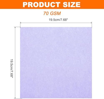 MECCANIXITY 75 Sheet Origami Paper Double Sided 8x8" Light Purple - Image 2