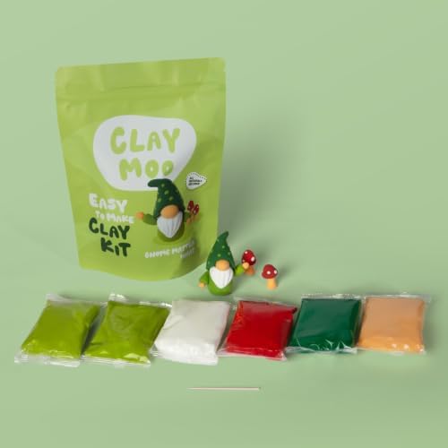 Gnome Clay Kit – Air Dry Foam Clay Craft for Adults & Teens - Image 4