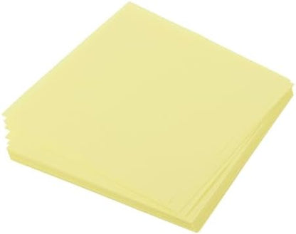 MECCANIXITY 50 Sheet Origami Paper Double Sided Light Yellow 2.5x2.5 Inch Square Sheet for Art Craft Project, Beginners, Gift Decoration by MECCANIXITY