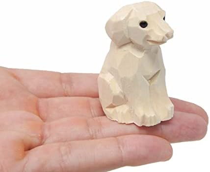 Animal DIY Paint Your Own Personalized Sculpture Wood Craft Figurine Statue Art Small (Dog) by Selsela