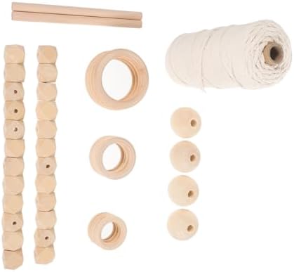 Mobestech DIY Macrame Kit for Adults Handcrafted Cotton Rope Wall Hanging Supplies Creative Tapestry Craft Set for Beginners for Home Decor and Personal Projects by Mobestech