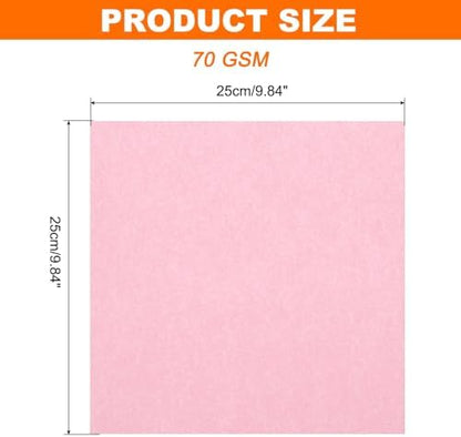MECCANIXITY 75 Sheet Origami Paper Double Sided 10x10" Pink - Image 2