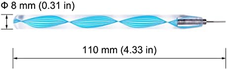 JUYA Fine-Tip Quilling Tools Set, 4-Piece Slotted Rolling Tools, Blue - Image 2