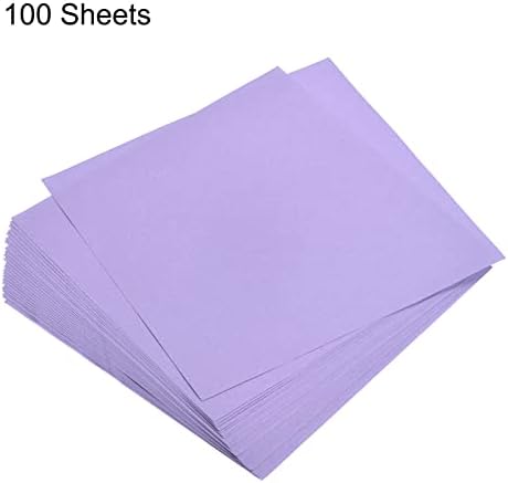 MECCANIXITY 100 Sheets Origami Paper Double Sided Purple 6x6 Inch Square Sheet for Art Craft Project, Beginners, Gifts Decor - Image 3
