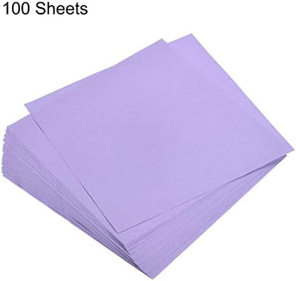 MECCANIXITY 100 Sheets Origami Paper Double Sided Purple 6x6 Inch Square Sheet for Art Craft Project, Beginners, Gifts Decor - Image 3