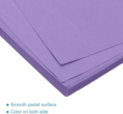 MECCANIXITY 50 Sheet Origami Paper Double Sided Cream Dark Purple 11.7 x 8.3 Inch Square Sheet for Art Craft Project, Beginners, Gifts Decor - Image 4