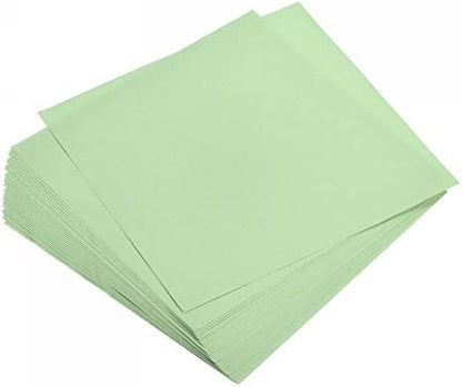 MECCANIXITY 100 Sheets Origami Paper Double Sided Light Green 6x6 Inch Square Sheet for Art Craft Project, Beginners, Gifts Decor by MECCANIXITY