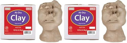 AMACO 4630-3C Air Dry Modeling Clay, Gray, 10 Pound (Pack of 2) by AMACO