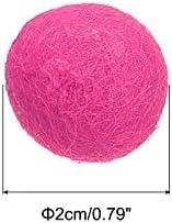 PATIKIL Wool Felt Balls Beads Wool Felting Pom 2cm 20mm Rose Red for Home Decor DIY Crafts Handcrafts Project Pack of 20 - Image 2