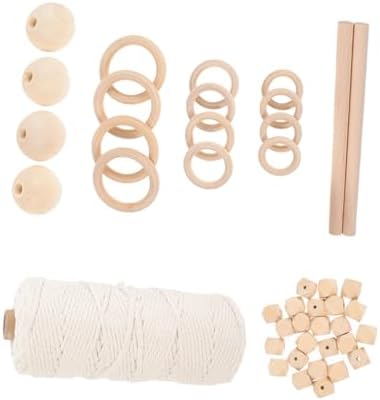 OHPHCALL Macrame Wall Hanging Kits DIY Macrame Tapestry Kit Cotton Thread Beads Rings Easy to Use for Adults by OHPHCALL