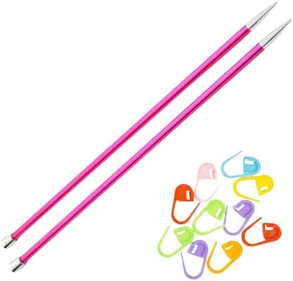 KnitPro Zing 14-Inch US 8 (5.0mm) Straight Single Point Knitting Needles by KnitPro