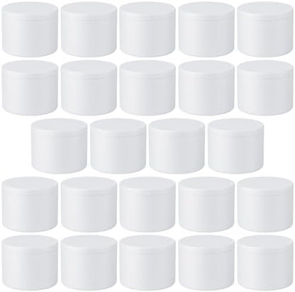 24 Pack 4oz Candle Tins with Lids,Metal Empty Jars, Double-Sided Matte White Finish, Tinplate Containers for DIY Candle Making, Wax Melts, Crafts, Small Business Supplies, Party Favors by Unknown