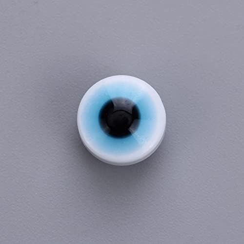 Evil Eye Beads Lampwork Evil Eye Charms Flat Evil Eye Spacer Beads for DIY Jewelry Bracelet Earring Necklace Craft Making 200pcs(White) - Image 4