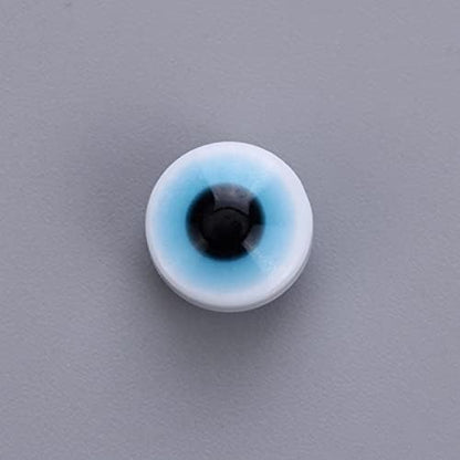 Evil Eye Beads Lampwork Evil Eye Charms Flat Evil Eye Spacer Beads for DIY Jewelry Bracelet Earring Necklace Craft Making 200pcs(White) - Image 4