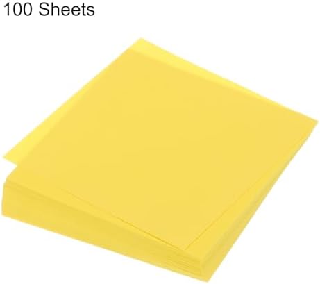 MECCANIXITY 100 Sheet Origami Paper Double Sided Lemon Yellow 3x3 Inch Square Sheet for Art Craft Project, Beginners, Gifts Decor - Image 3