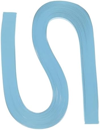 PATIKIL 120pcs Quilling Paper Strips Paper Flowers Quilling Kits 3/8"(10mm) Origami Paper for Adults Beginner Art Craft, 21"(54cm) Pastel Blue by PATIKIL