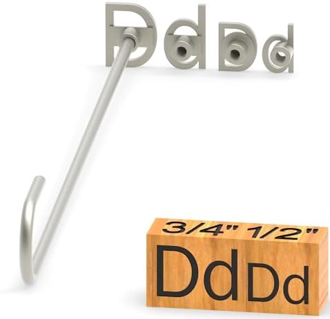 4Pcs Letters Branding Iron for Wood, Leather Branding Stamp (D d) by PKPKAUT