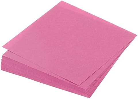 MECCANIXITY 75 Sheet Origami Paper Double Sided 4x4" Rose Red by MECCANIXITY