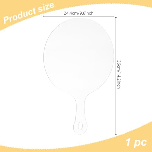 INFUNLY Pizza Router Template for 9-inch Pizza Acrylic Pizza Board Template Pizza Board Handle Template Clear Cutting Router Template Tracing Stencil Guide Tools for Kitchen Woodworking 9.61"×11.81" - Image 2