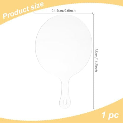 INFUNLY Pizza Router Template for 9-inch Pizza Acrylic Pizza Board Template Pizza Board Handle Template Clear Cutting Router Template Tracing Stencil Guide Tools for Kitchen Woodworking 9.61"×11.81" - Image 2