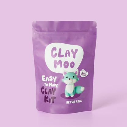 Arctic Fox Clay Kit – Air Dry Foam Clay Craft for Adults & Teens - Image 3