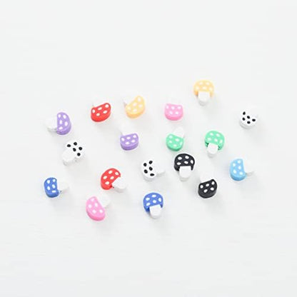 100pcs Mixed Polymer Clay Spacer Beads for Women Jewelry Making DIY Bracelet Necklace Hair Clip Accessories (Mushroom) - Image 3
