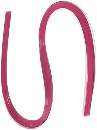 PATIKIL 60pcs Metallic Quilling Strips Paper 3mm(1/8") x 54cm Origami Paper Quilling Kits for Adults Beginner Art DIY Craft Christmas, Rose Red by PATIKIL